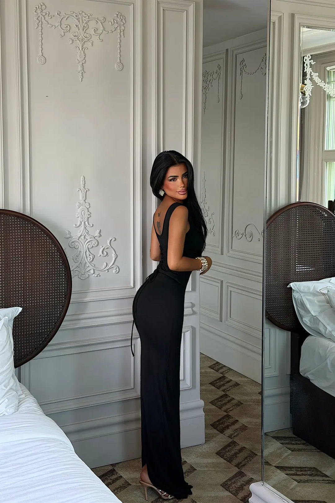 EYY Women Black Basic Long Dress - Úbeda