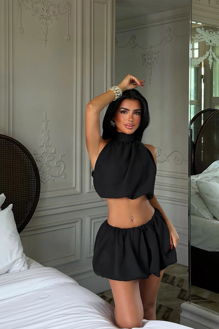 EYY Women Black Shorts Set - Offenburg