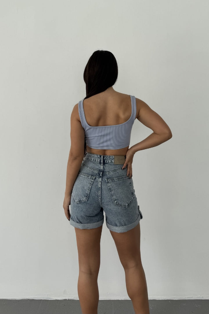XLJ Double Folded Bottom Denim Short Mixed - Rastatt