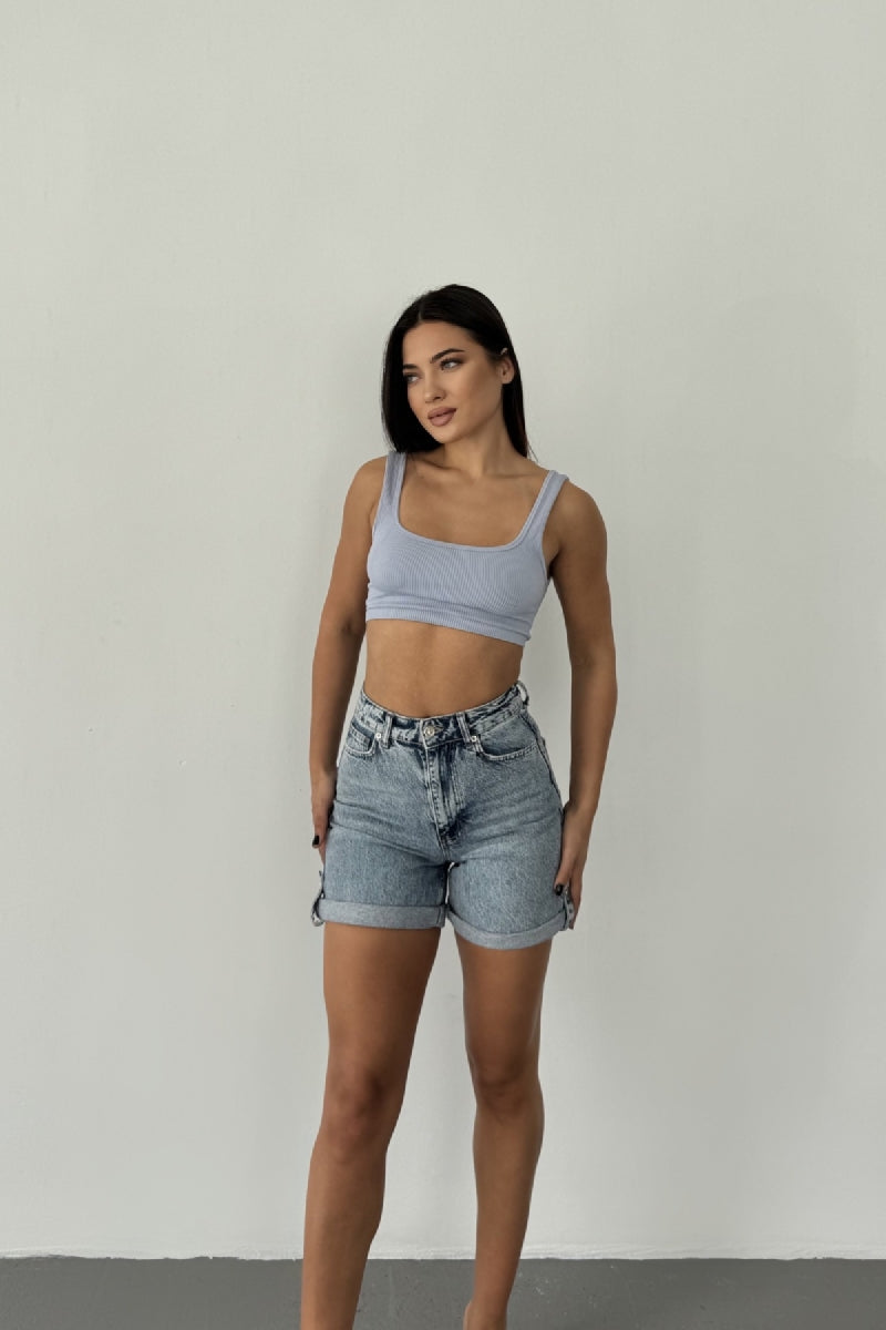 XLJ Double Folded Bottom Denim Short Mixed - Rastatt