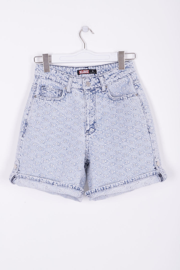 XLJ Double Folded Bottom Denim Short Mixed - Moncada