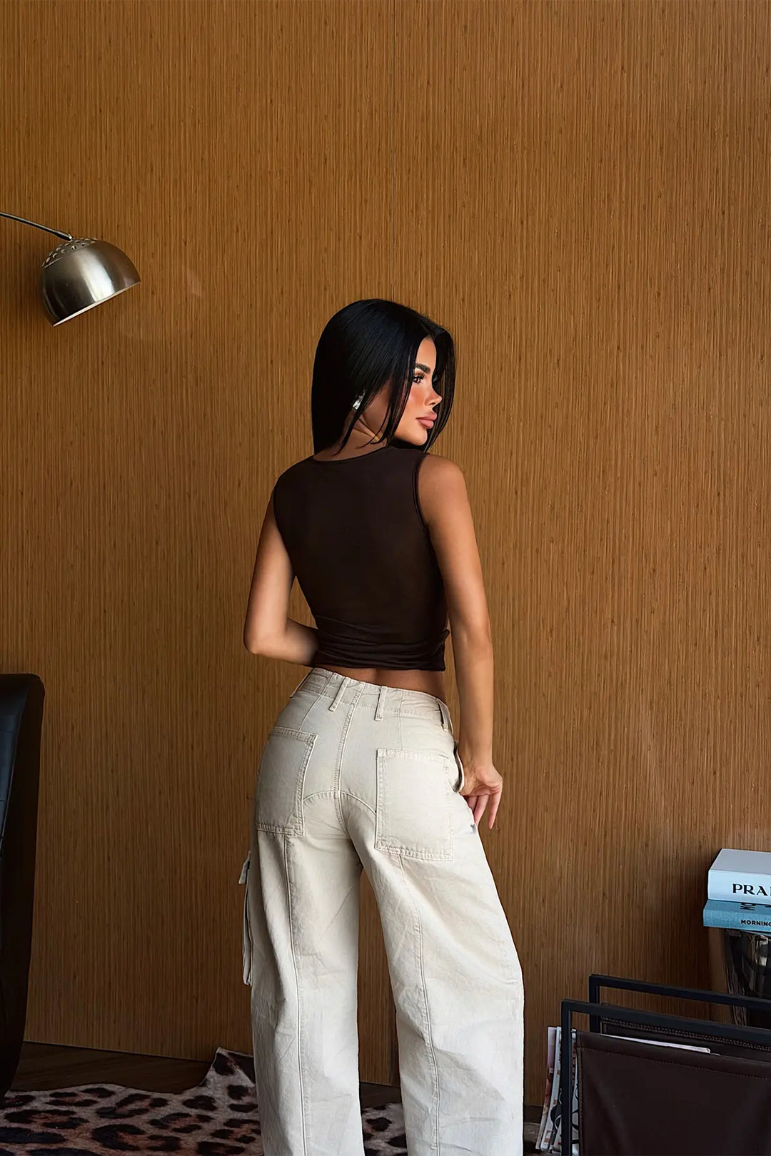 EYY Women Brown Ruched Crop Top - San Donà di Piave