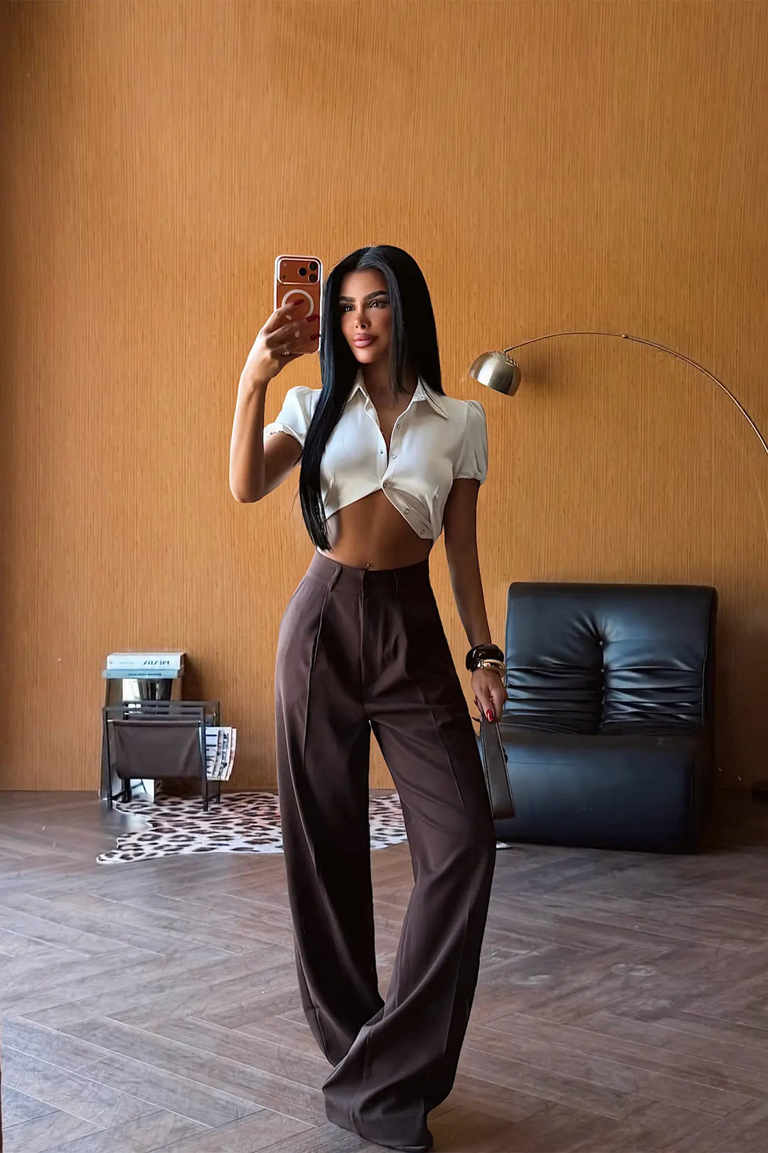 EYY Women Dark Brown Trousers - Halton Hills