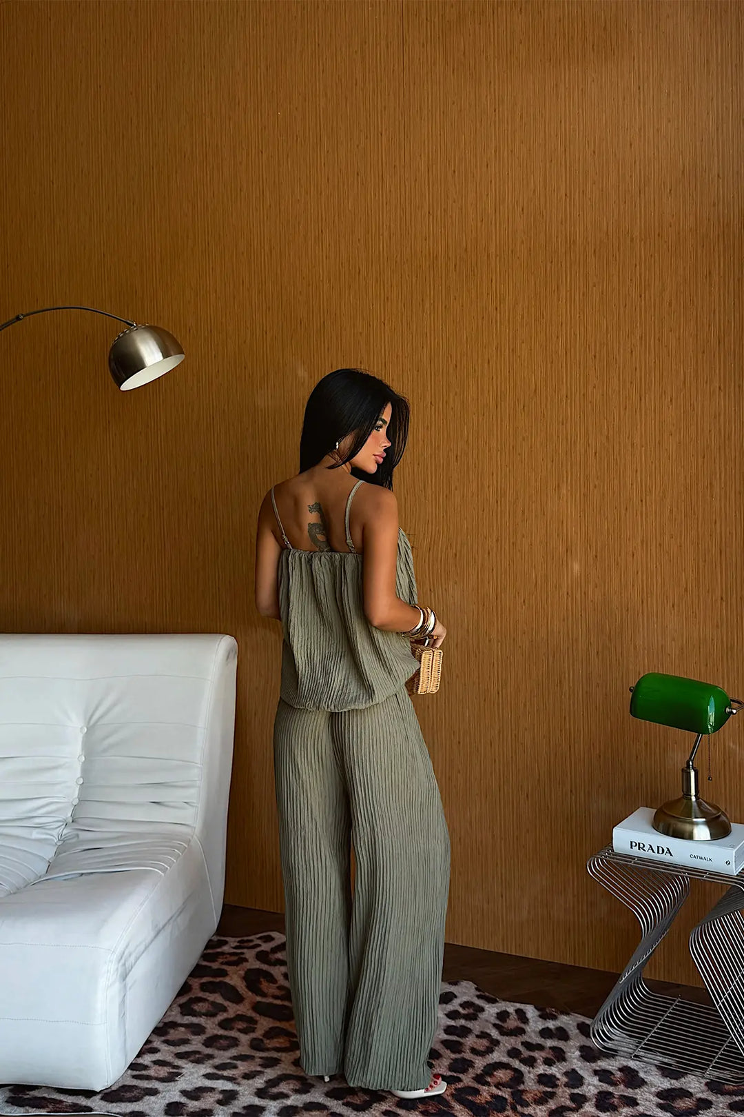 EYY Women Khaki Pants Suit - Loreto