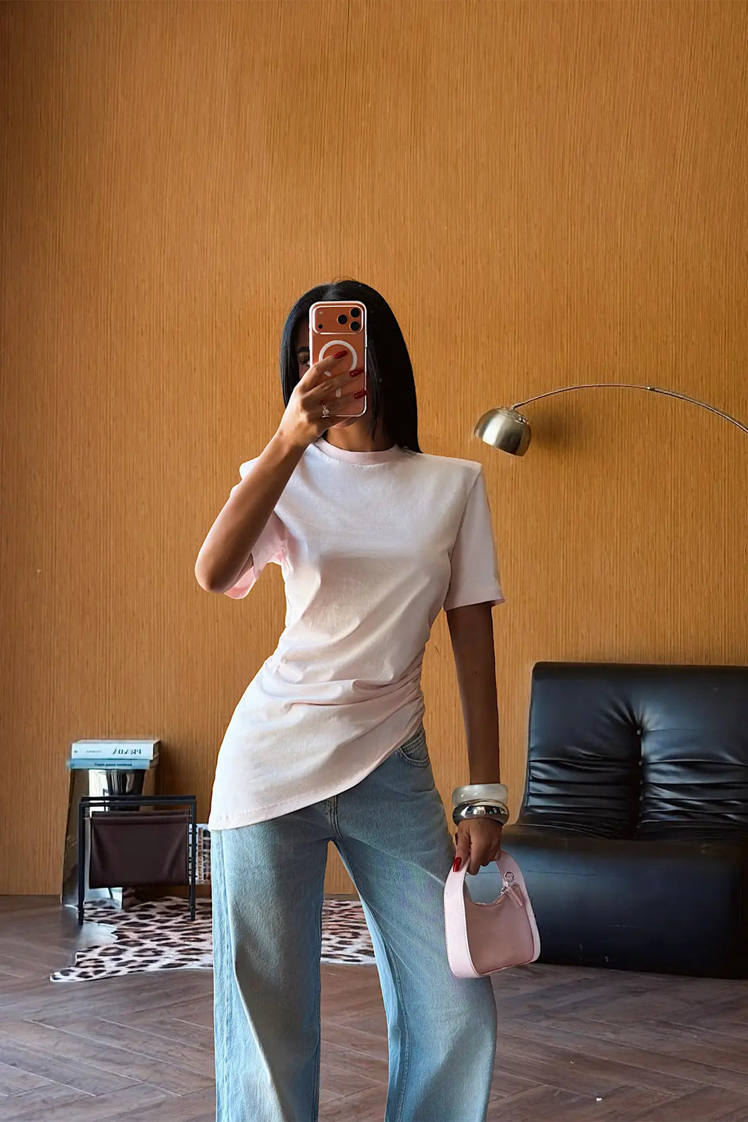 EYY Women Powder Pink Basic T-Shirt - Komotiní