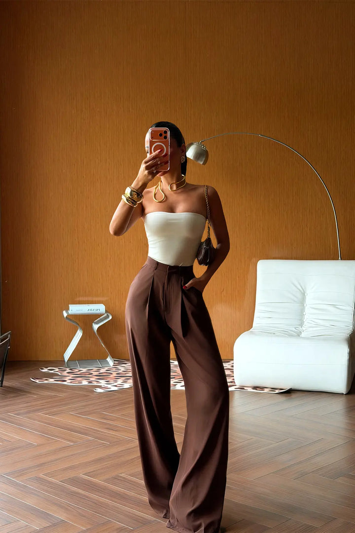 EYY Women Dark Brown Palazzo Pants - Ellesmere Port