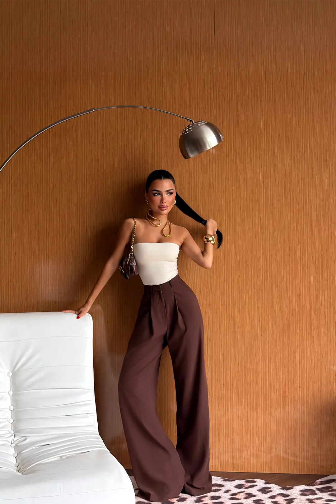 EYY Women Dark Brown Palazzo Pants - Ellesmere Port