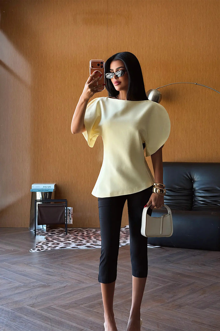 EYY Women Yellow Basic Blouse - Buzău