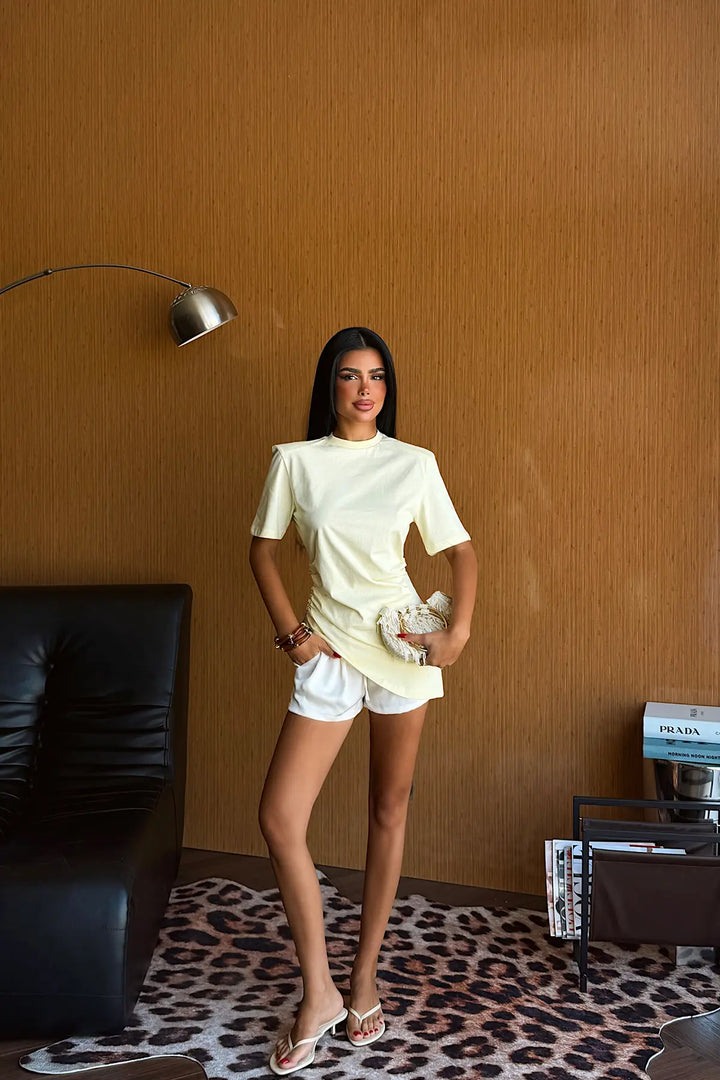 EYY Women Yellow Basic T-shirt - Leverkusen