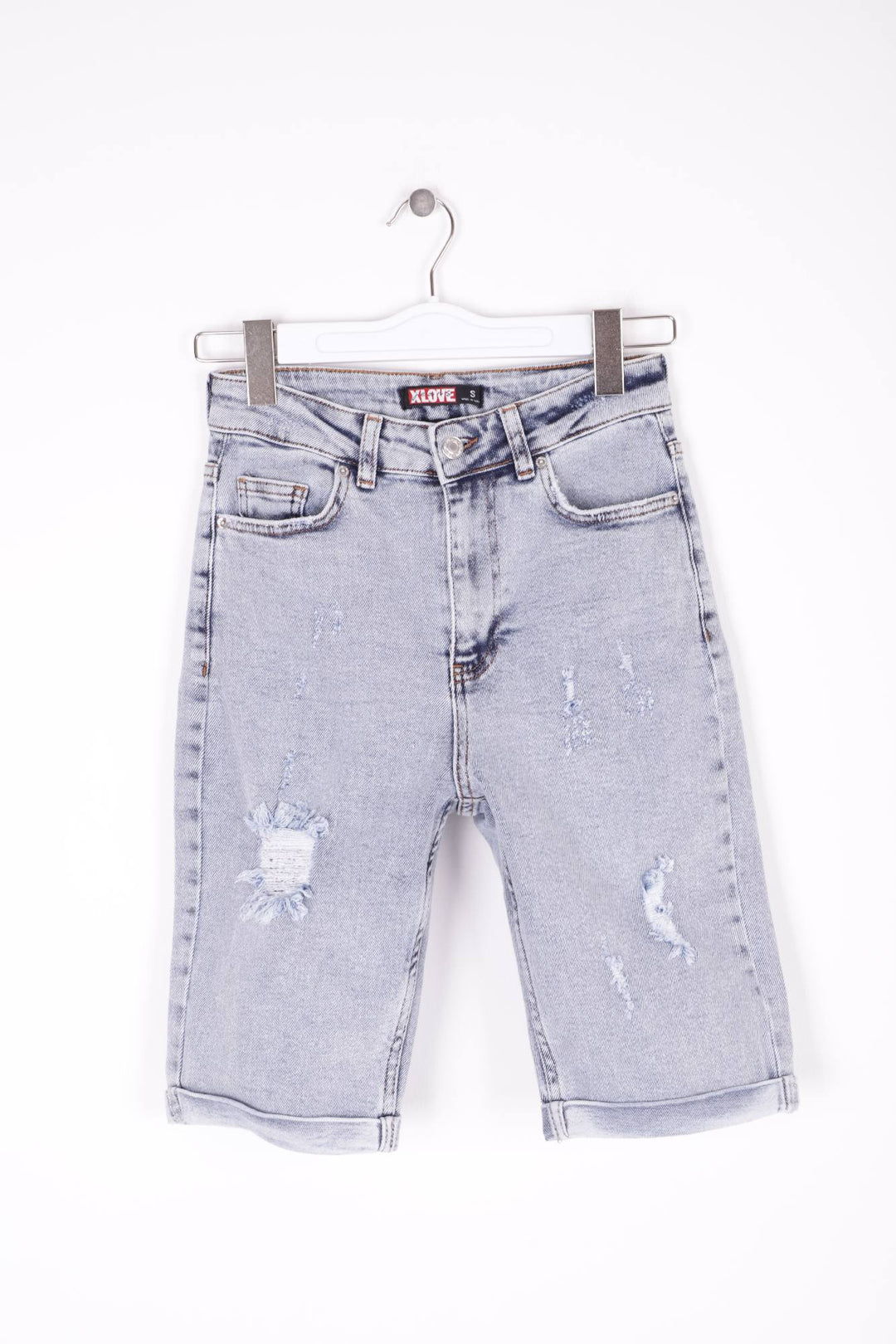 XLJ Denim Short with Double Folded Bottom Ending Mixed - Pasco