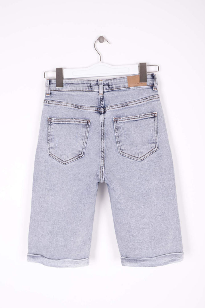XLJ Denim Short with Double Folded Bottom Ending Mixed - Pasco