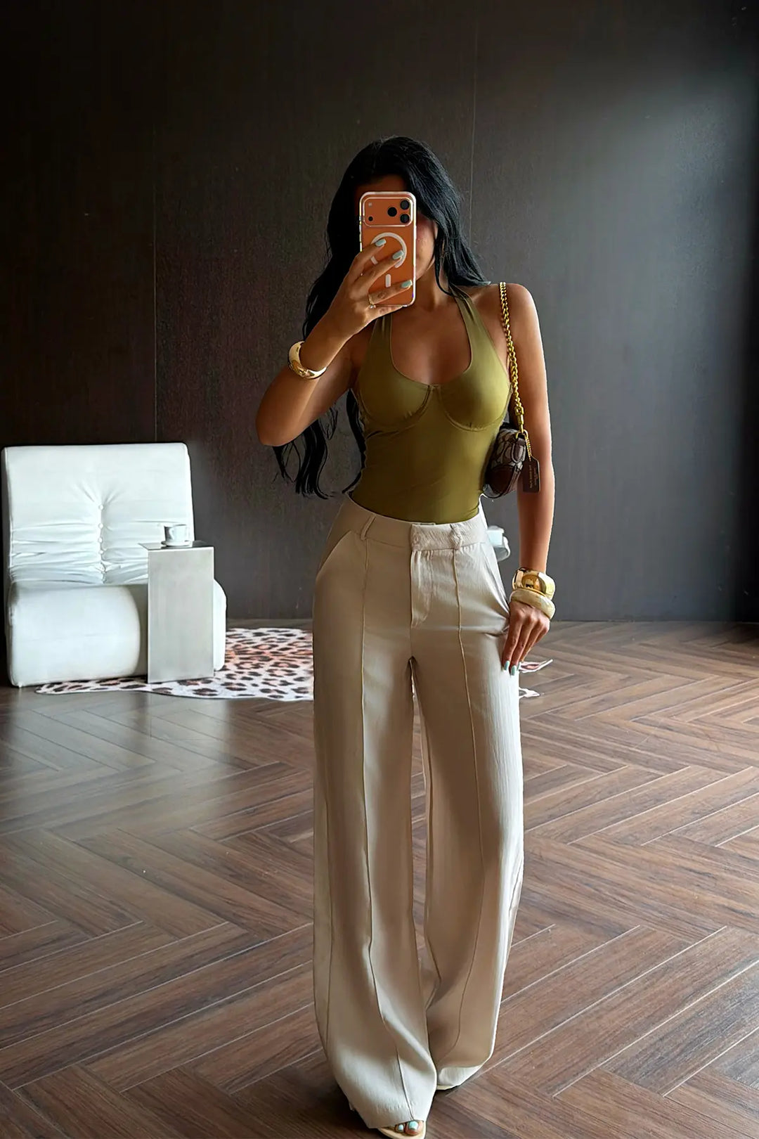EYY Women Stone Basic Belt Detail Trousers - Bettendorf