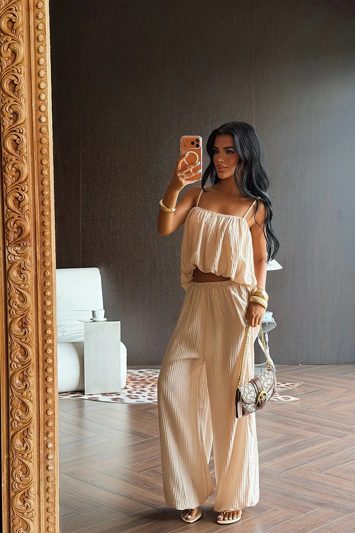 EYY Women Beige Trouser Suit - Franklin