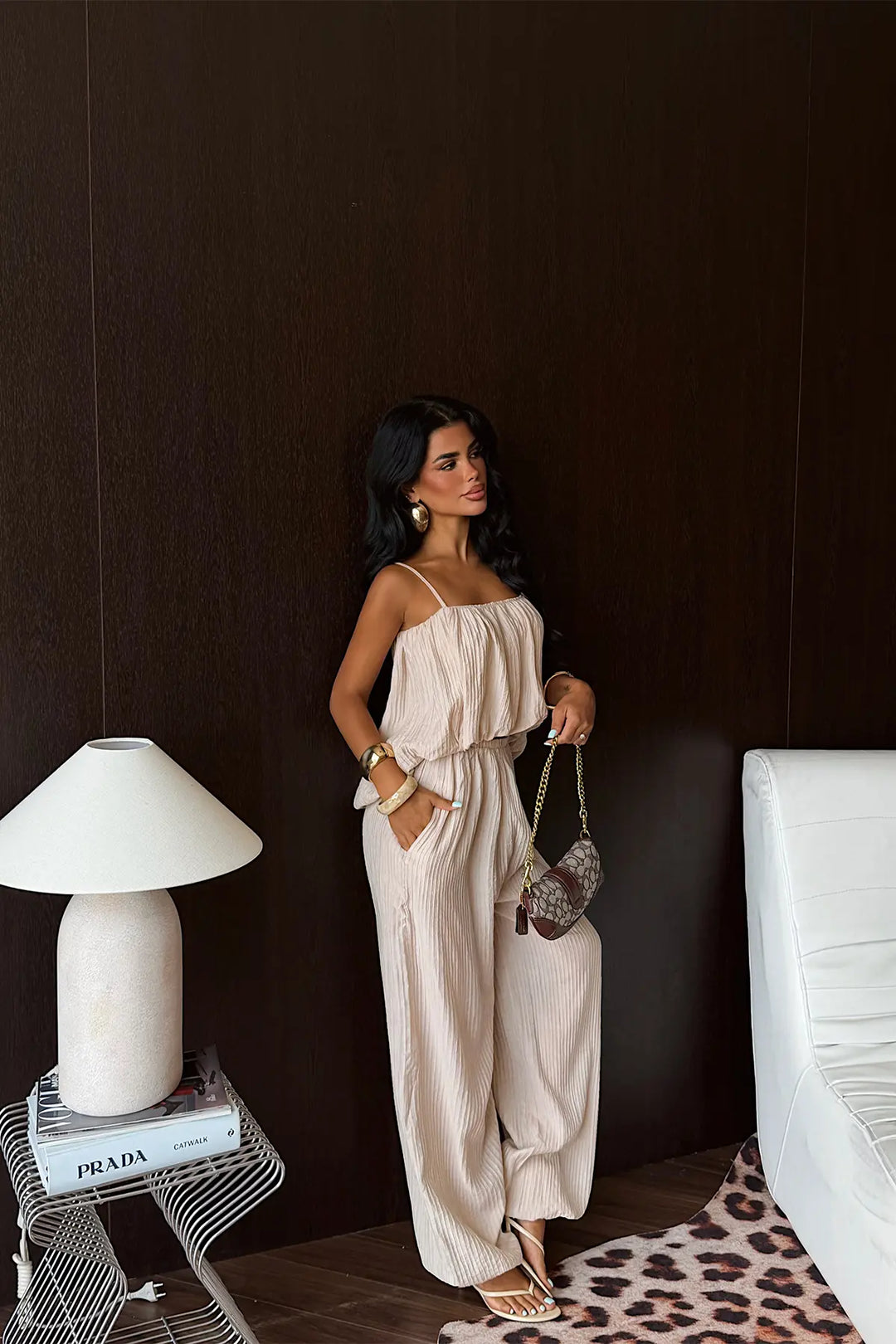 EYY Women Beige Trouser Suit - Franklin