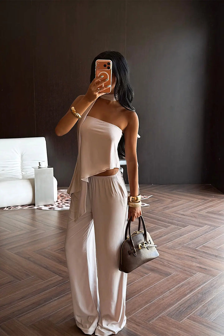 EYY Women Beige Trouser Suit - Cedar Falls