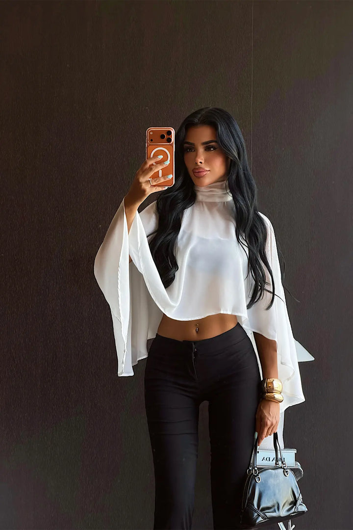 EYY Women White Transparent Blouse - Cagnes-sur-Mer