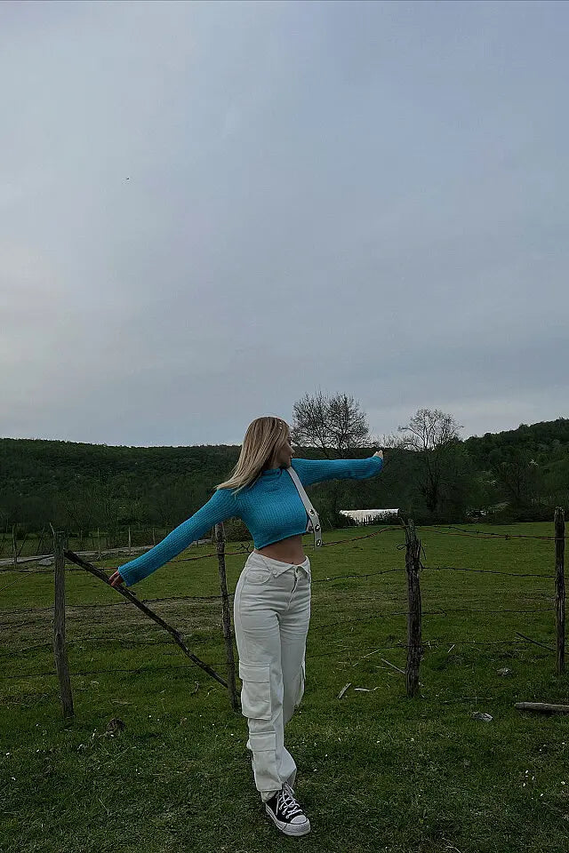 EYY Women White Cargo Pocket Jeans - Seregno