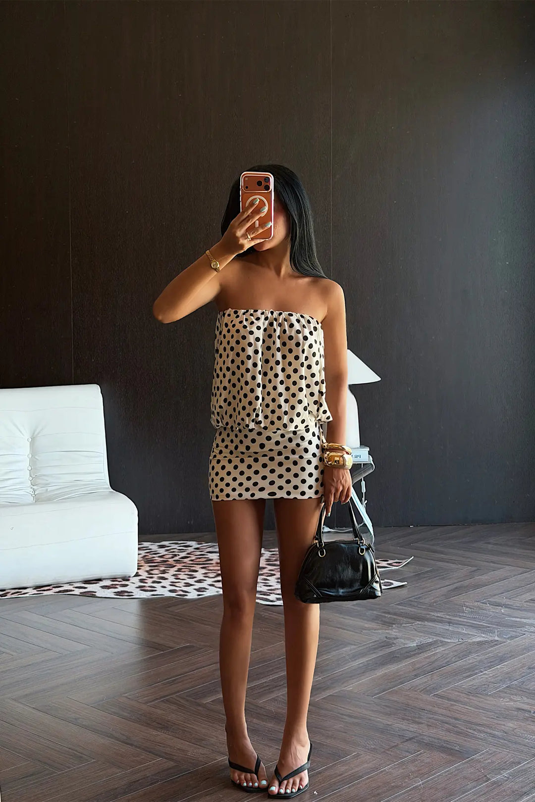 EYY Women White Polka Dot Dress - Stoke-on-Trent