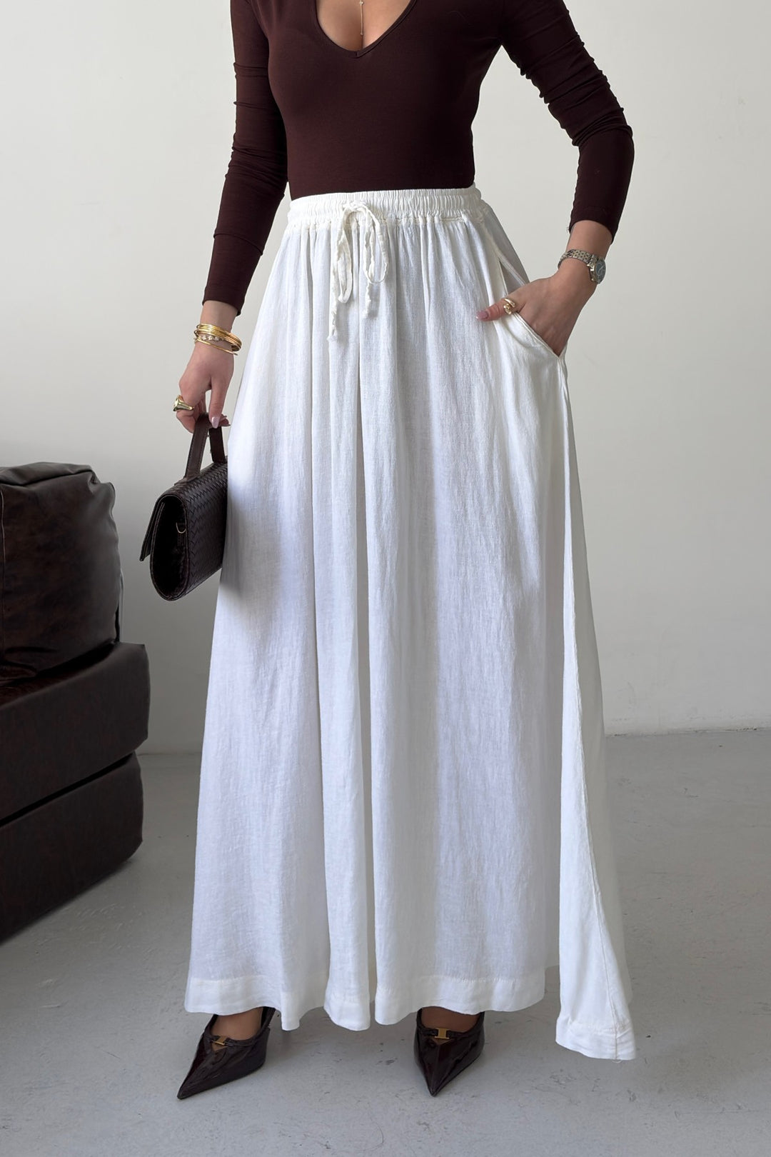 XLJ Elasticated Long Skirt - Macerata