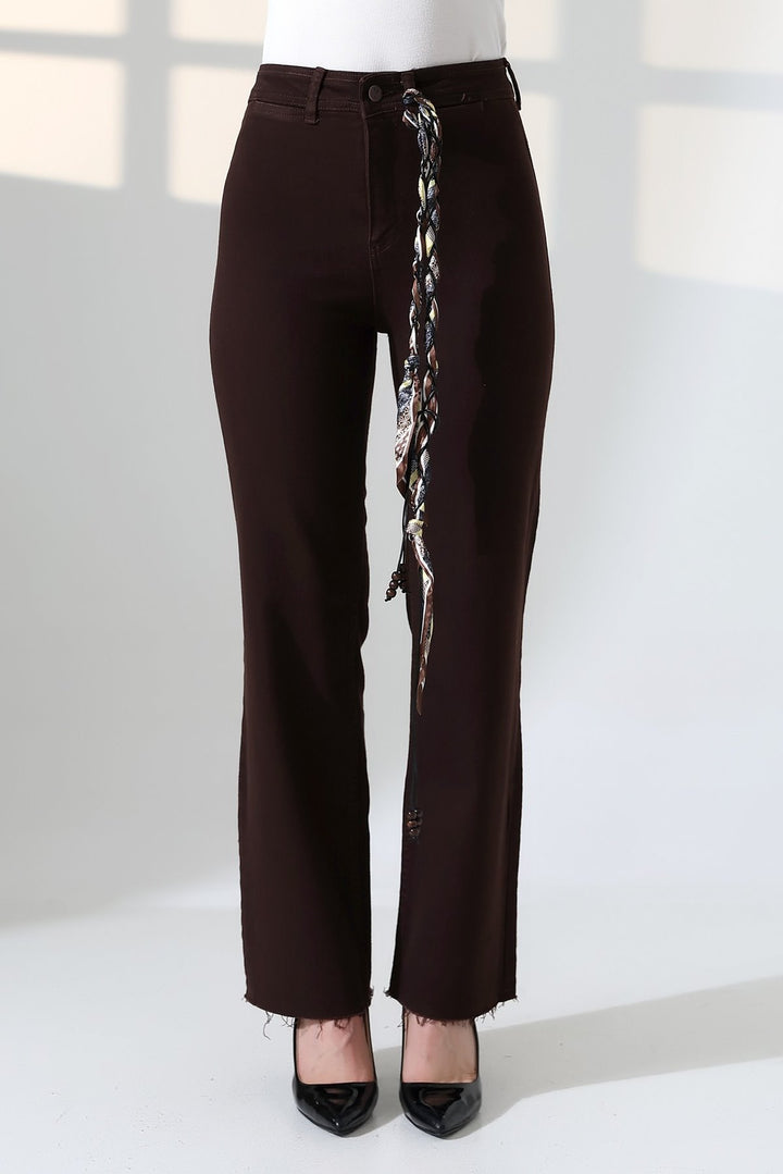 XLJ Wide Leg Palazzo Relaxed Jean with Decorative Front Pockets 1710 - Sale