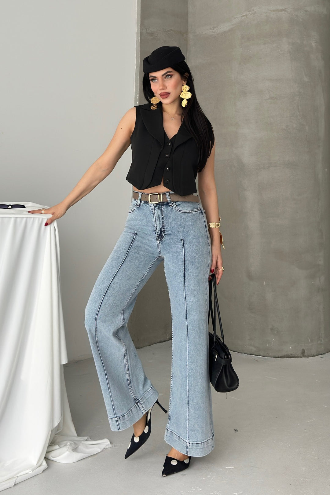 XLJ Jeans with Topstitch Detail - Fribourg
