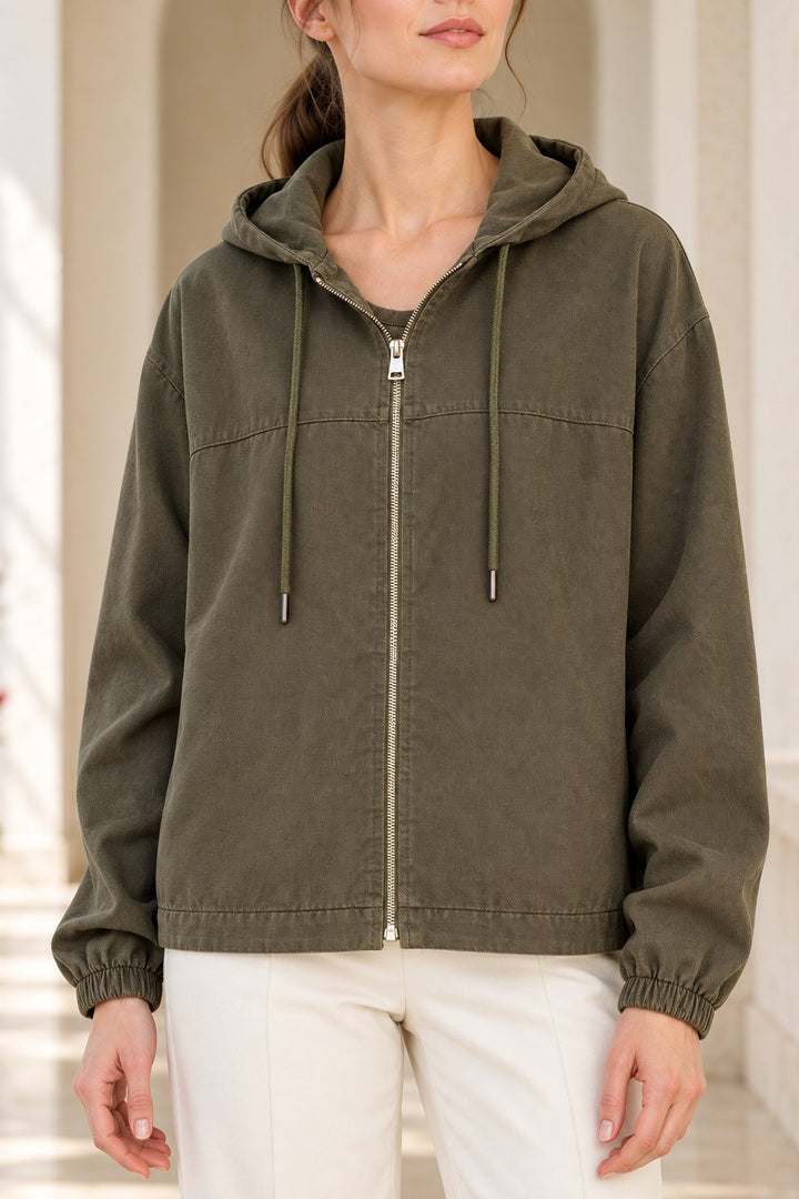 XLJ Hooded Cardigan with Integrated Undershirt 6392 - Bagnolet