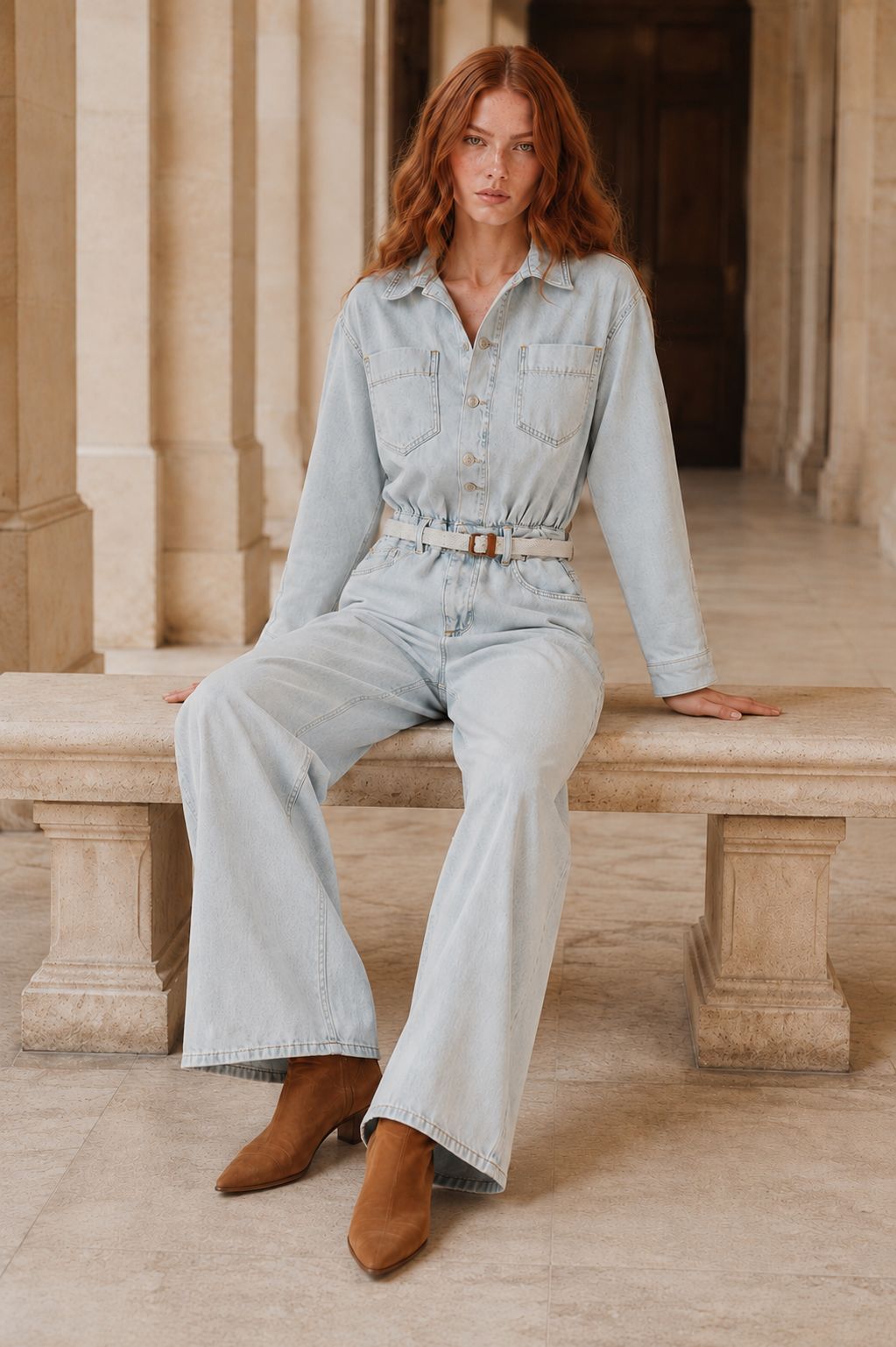 XLJ Overalls with Elasticated Waist - Aurora