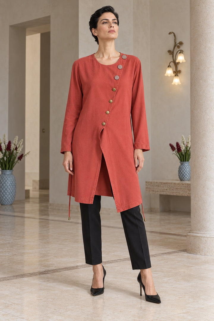 XLJ Asymmetric Button-Down Shirt 6403 - Oakville