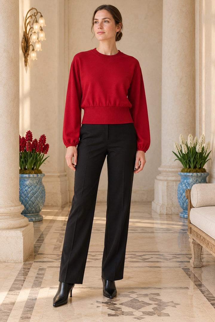XLJ Knitted Short Blouse 440 - Butte