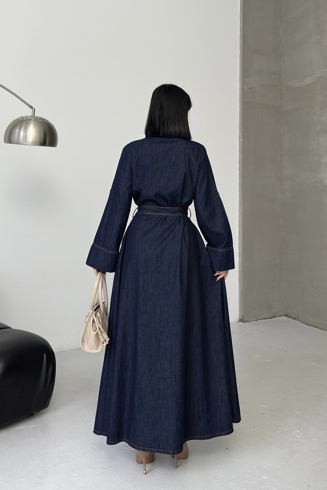 XLJ Buttoned Long Denim Dress - Dún Dealgan