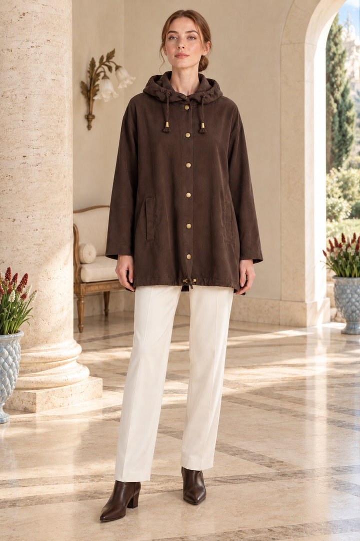 XLJ Hooded Button-Down Shirt 6404 - Anaheim