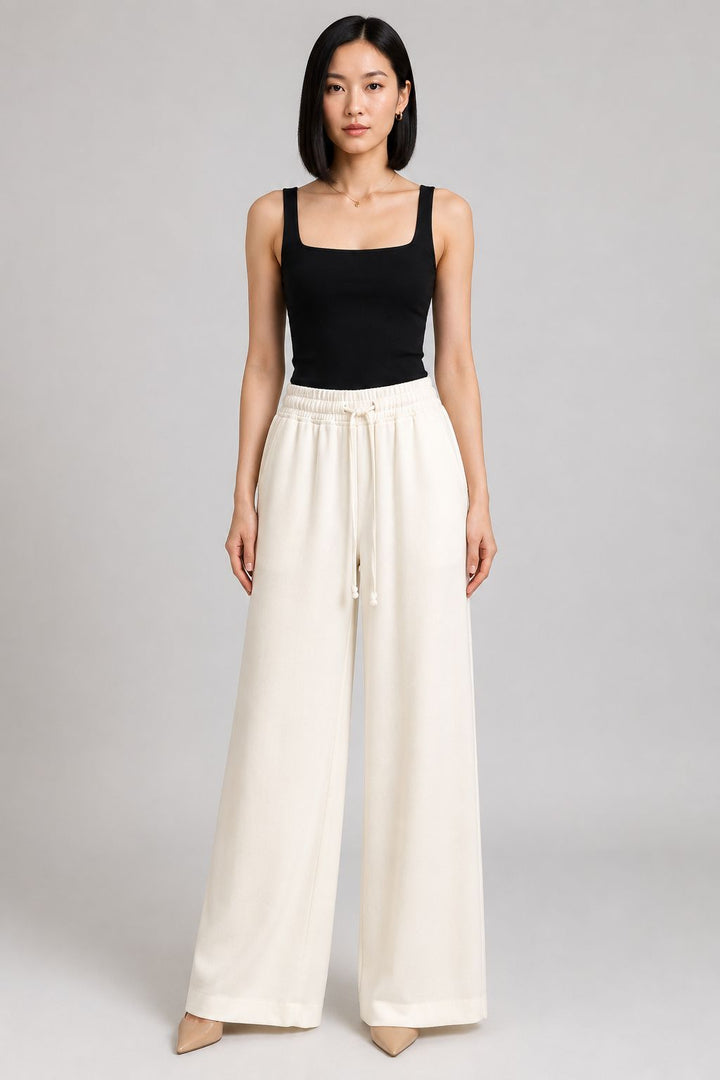 XLJ Elasticated Palazzo Trousers - Pokrovsk
