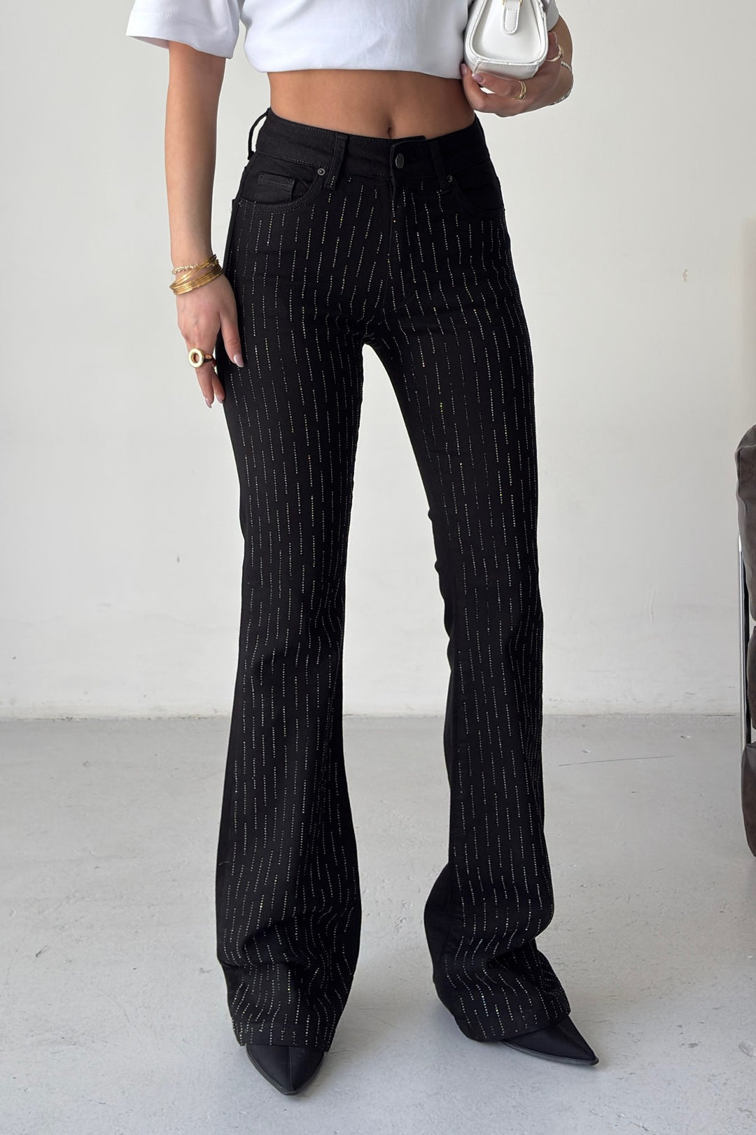 XLJ Flared Jeans with Decorative Pieces - Martina Franca