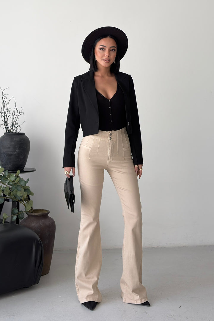 XLJ Flared Jeans with Darts on Front Waist 7021 - Tlalnepantla