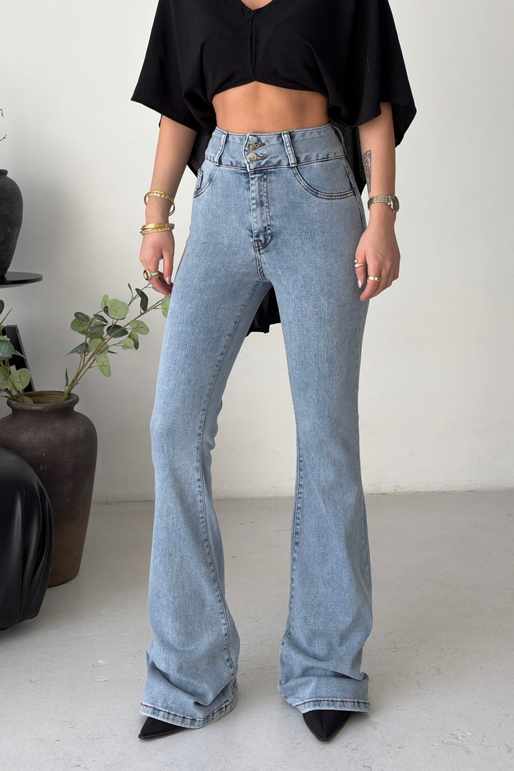 XLJ Wide Waist Jeans with Darts - Tonbridge