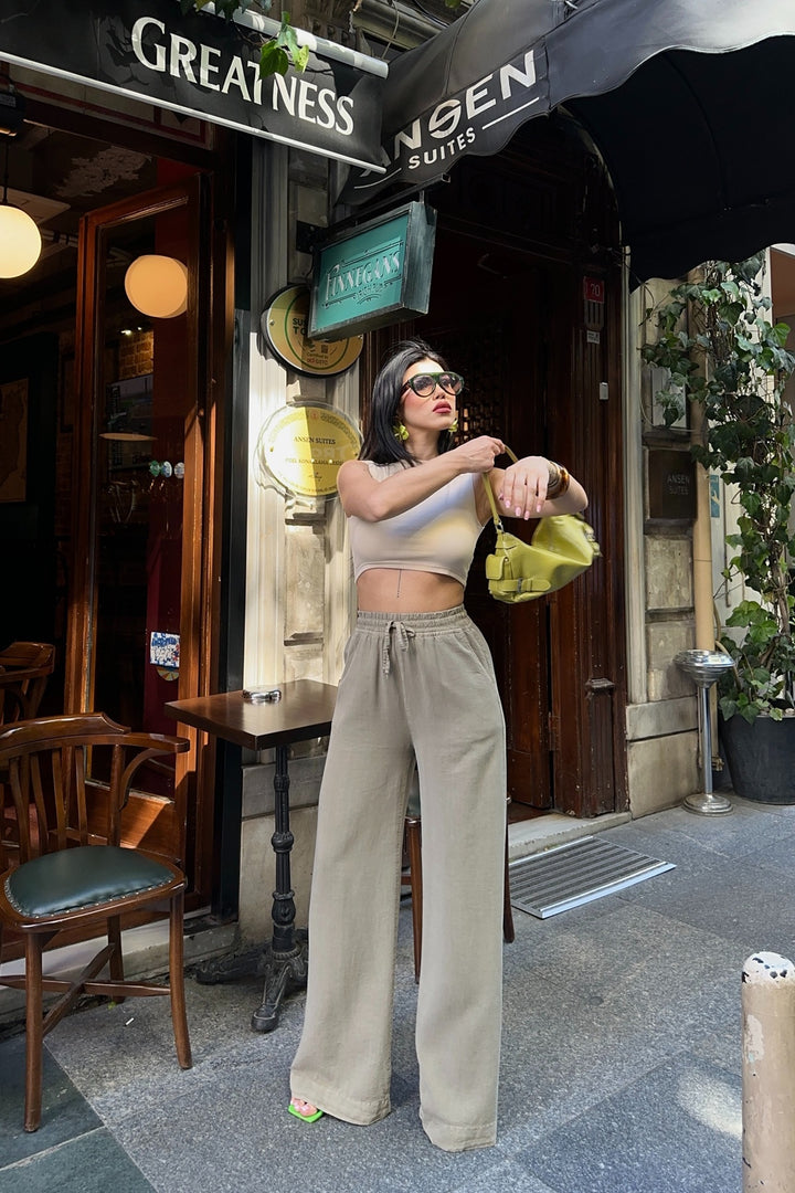 XLJ Elasticated Palazzo Trousers - West Allis