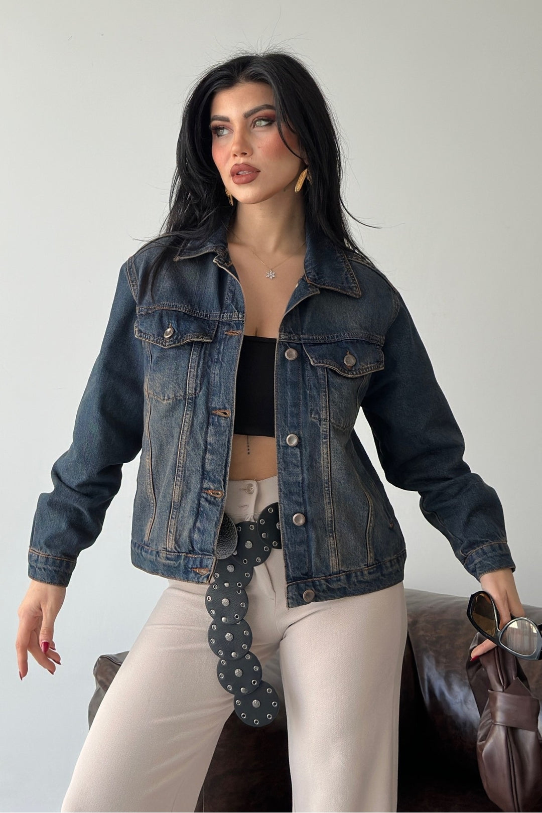 XLJ Denim Jacket with Buttons 6081 - Norfolk