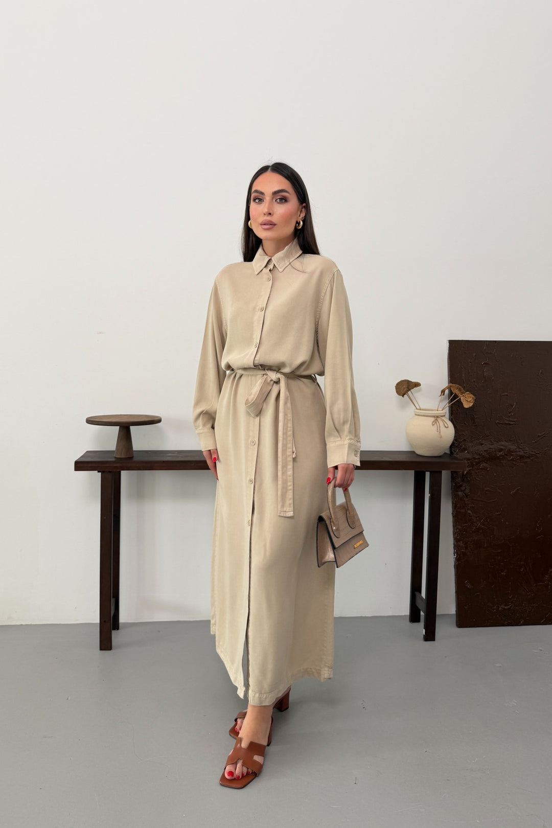 XLJ Buttoned Classic Long Denim Dress - Hendon