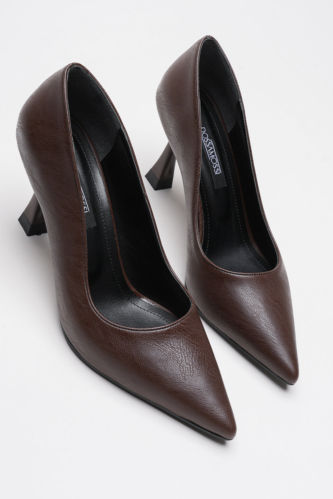 DSM Ernio Coffee Leather High Heel Women's Shoe - South Hill