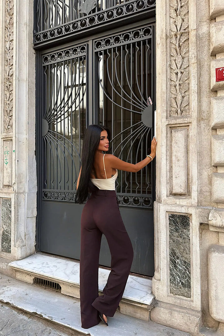 EYY Women Plum High-Waisted Trousers - Marco de Canavezes