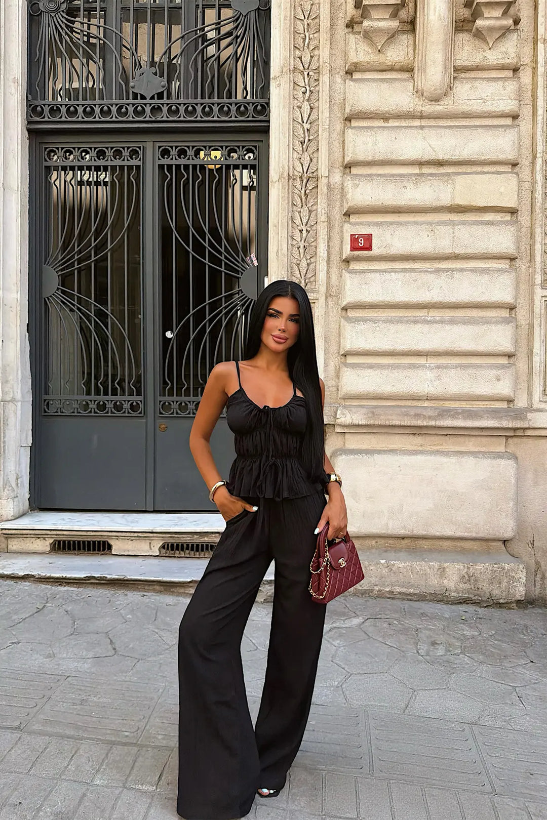 EYY Women Black Pants Suit - Tala