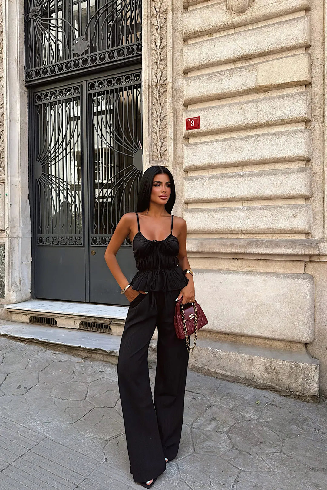EYY Women Black Pants Suit - Tala