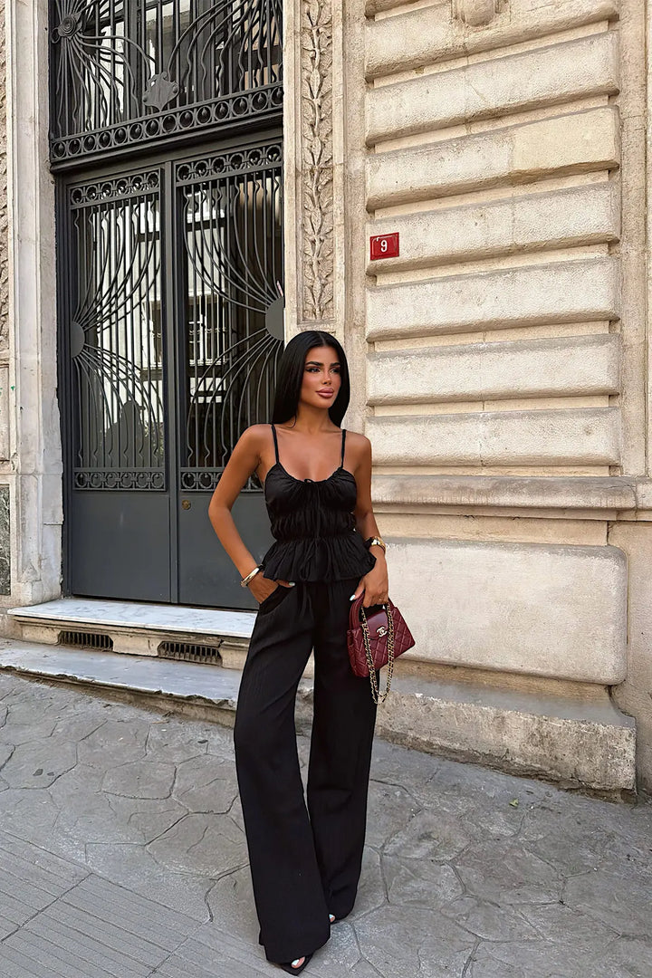 EYY Women Black Pants Suit - Tala