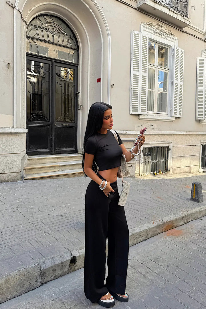 EYY Women Black Pants Set - Cesano Maderno