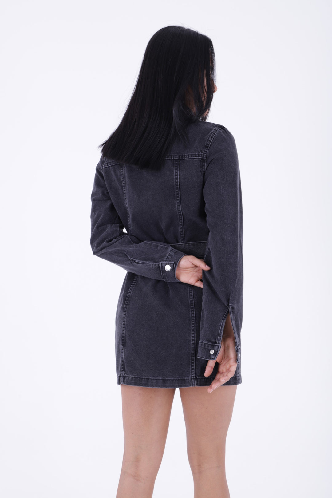 XLJ Denim Dress with Belt and Snap Its - Jesús María