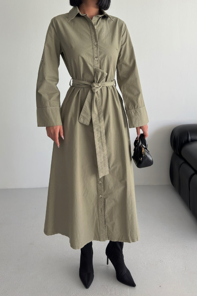 XLJ Buttoned Long Denim Dress - Bridgwater