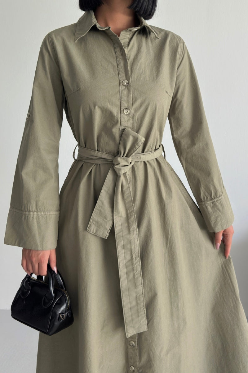 XLJ Buttoned Long Denim Dress - Bridgwater