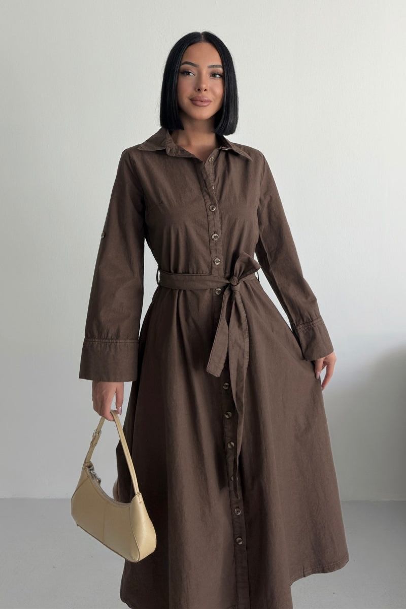 XLJ Buttoned Long Denim Dress - Cremona