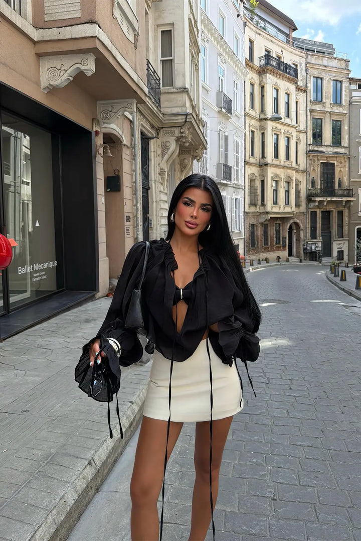 EYY Women Black Gite Blouse - Lutsk