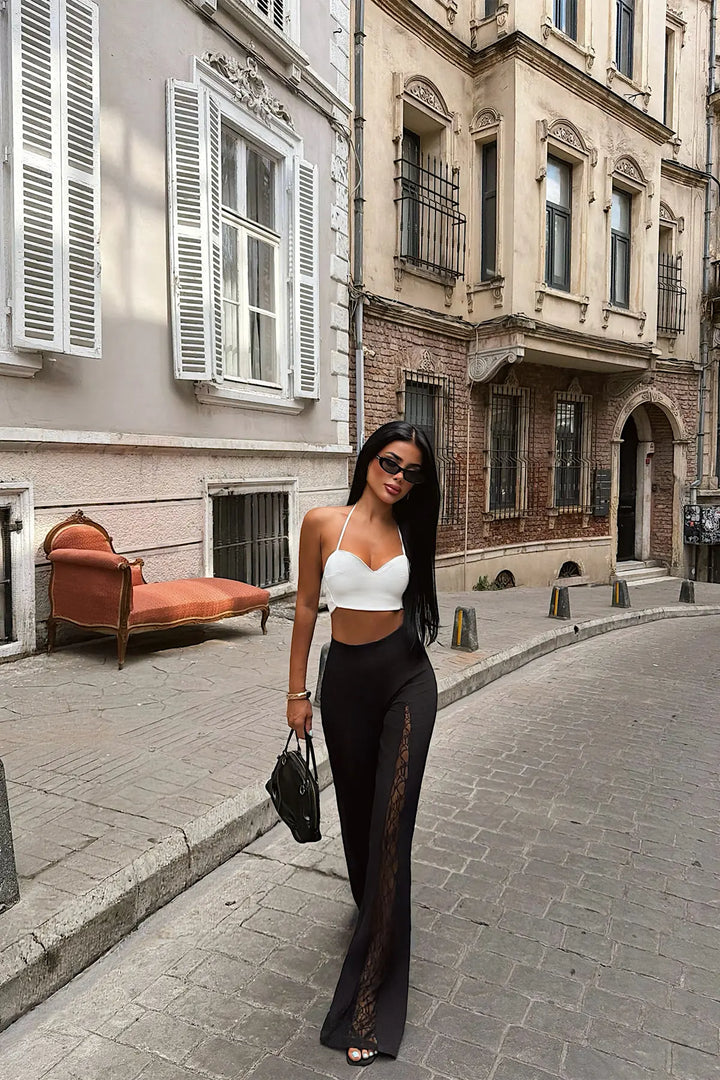 EYY Women Black High-Waisted Pants - Gary